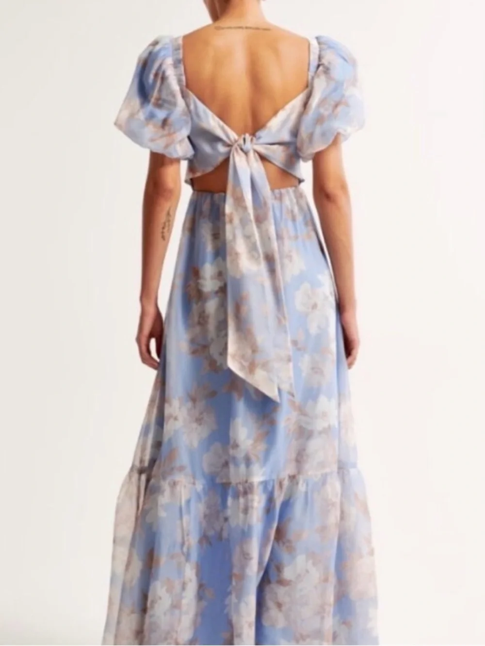 Abercrombie & Fitch Blue Floral Maxi Dress